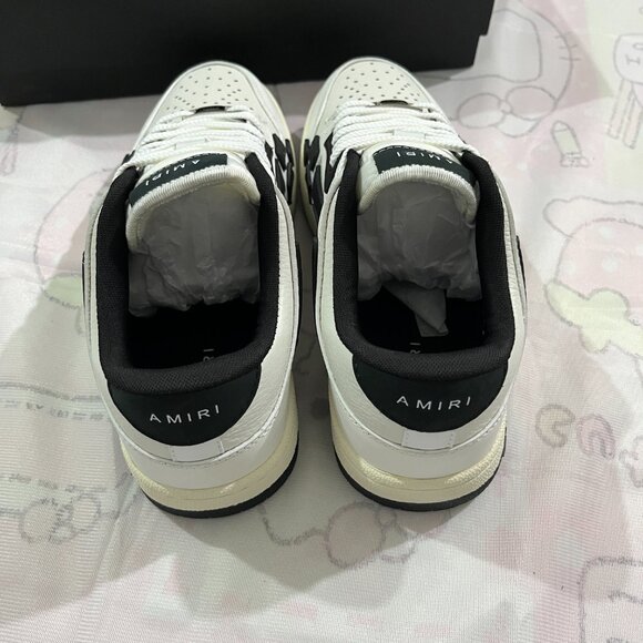 Amiri Black & White Colorblock Low-TopSneakers - Picture 6 of 7